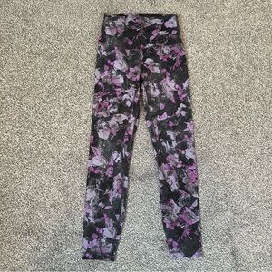 Lululemon Align Pant II 25” Leggings with Floral Pattern Size 4
